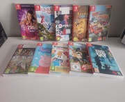 Zestaw 10 pudełek z okładkami po grach Nintendo [Switch]