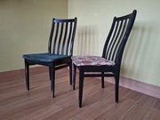 Krzesła 2 drewniane tapicerowane Furnel typ EL 146 szczebelkowe oparcie