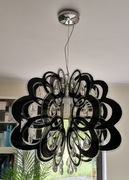 Żyrandole w stylu glamour czarny i biały - 2szt.