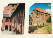 karty telefoniczne zużyte Malbork  nr 160 i 251 / 2 szt