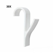 30x Haczyk Uchwyt na Grzejnik Kaloryfer biały zestaw darmowa dostawa