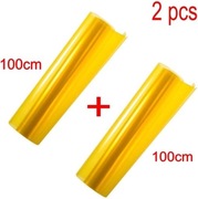 Folia samochodowa do reflektorów żółta 30x100cm 2szt