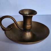 Stary mosiężny świecznik kaganek vintage 