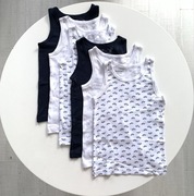 LUPILU Koszulki 6x PODKOSZULKI 110/116 Bawełniane na ramiączkach LIDL