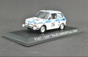 Model metalowy Fiat 126p Rajd Akropolu WRC 1984 skala 1:43 z gazetką