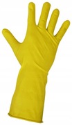 Rękawice gumowe gospodarcze lateksowe zółte M, wyprzedaż