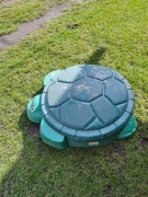 LITTLE TIKES Piaskownica Żółw Pojemnik na Zabawki z Przykrywką