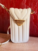 mini torebka Avant Gardę skora, złote detale 