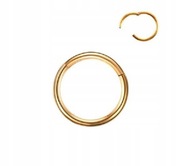 Kolczyk kółko clicker - złoty septum daith 1,2/10