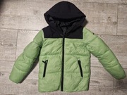 Kurtka zimowa 4f chłopięca 140 zielono-czarna
