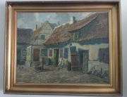 Trzy obrazy Valdemar Bruno malarz duński