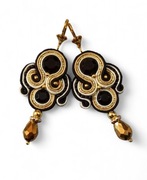 Kolczyki sutasz Nane Sutasz rękodzieło artystyczne 