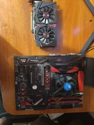 Zestaw:Płyta główna+Procesor+Karta Graficzna