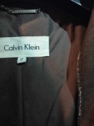 Kurtka zamszowa Calvin Klein Ciemny Brąz XS