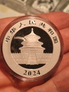 Chińska Panda 30 gramów Srebra 2024