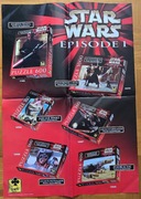 Star Wars - Epizod 1. Plakat reklamujący puzzle marki Trefl. Dwustronny