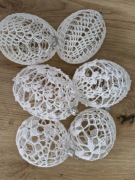 Jajka szydełkowe komplet 6 szt 