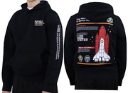 NASA Wygodna ocieplona bluza chłopięca z nadrukiem i z kapturem R. 152
