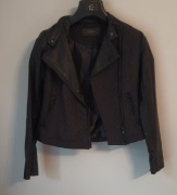 skórzana kurtka damska czarna Reserved 36/S