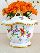 Ogromna bomboniera pojemnik na ciastka Oscar Schlegelmilch 1900/1957 r.