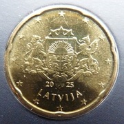 ŁOTWA 2025 20 CENTÓW UNC !!!!!!!!!!