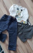 Zestaw Zara 80; sweterek bluzak i spodnie