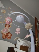 Karuzela projektor 3w1 Infantino 4914 biało-różowa