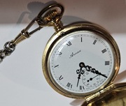 Szwajcarski zegarek kieszonkowy pozłacany ARNEX