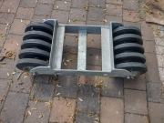 WÓZEK TRANSPORTOWY ROLKA SERWISOWA POD  URWANE  koła guma + metal