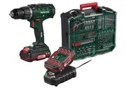 AKUMULATOROWA WIERTARKO-WKRĘTARKA PARKSIDE 20V ZESTAW 2xAKU+AKCESORIA NOWY