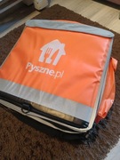 Pyszny Zestaw kuriera- plecak termiczny, kurtka, czapka, rękawiczki 