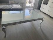 Piękna elegancka ława glamour że szkła hartowanego 