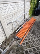 Dwie drabiny Layher aluminiowe. schody barierki bortnice rusztowanie ALTREX