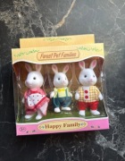 Króliki Forest pet families happy family zwierzątka