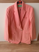 Koralowa marynarka żakiet oversize M 38