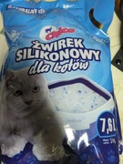 Żwirek silikonowy dla kotów.