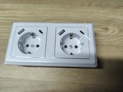 Gniazdko elektryczne 5szt 16A podwojne z 2 usb type-c