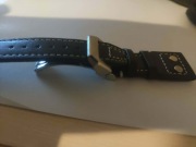 Klamra motylkowa do zegarka jak IWC 18 mm srebrna