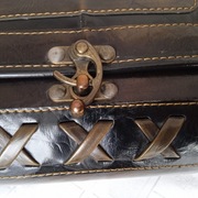 Skórzany kuferek na wzór włoskiej firmy La Bella (niezniszczalny) stan bdb 