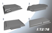 Proste podstawki modeli pojazdów w skali 1:72/76