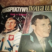 Mirosław Hermaszewski  kosmos  gazety z PRL  Jurij Gagarin Nowa Wies i Pers