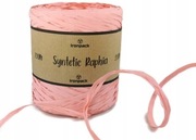 Rafia syntetyczna 200m dekoracja ozdobna kolor 54 łososiowy róż