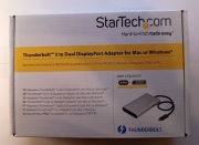 AdapterTB32DP2T  StarTech Thunderbolt 3 USB-C na 2x DISPLAY PORT 