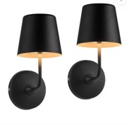 Visdanfo bezprzewodowa lampa ścienna 2 sztuki mała LED dotykowe pilot