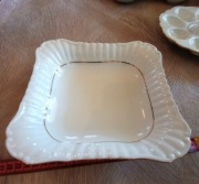 Salaterka kwadratowa 19 cm Chodzież Iwona Złota Linia - unikat