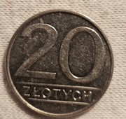 Moneta 20zl z roku 1986