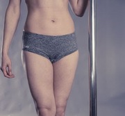 Spodenki do pole dance szorty sportowe szare XS