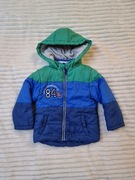 Kurtka chłopięca przejściowa Cool Club rozmiar 86 niebieska zielona 