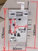 Zamek centralny ZW-P Sell-Pol do drzwi chińskich antywłamaniowych Uniwersal