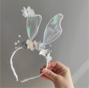 Opaska z uszami króliczka dla dziewczynki, królicze uszka, strój świąteczny